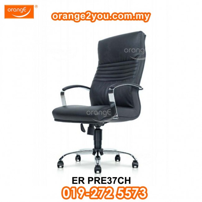 ER PRE37CH - Erebus High Back Office Chair | PU Leather Chromed Leg